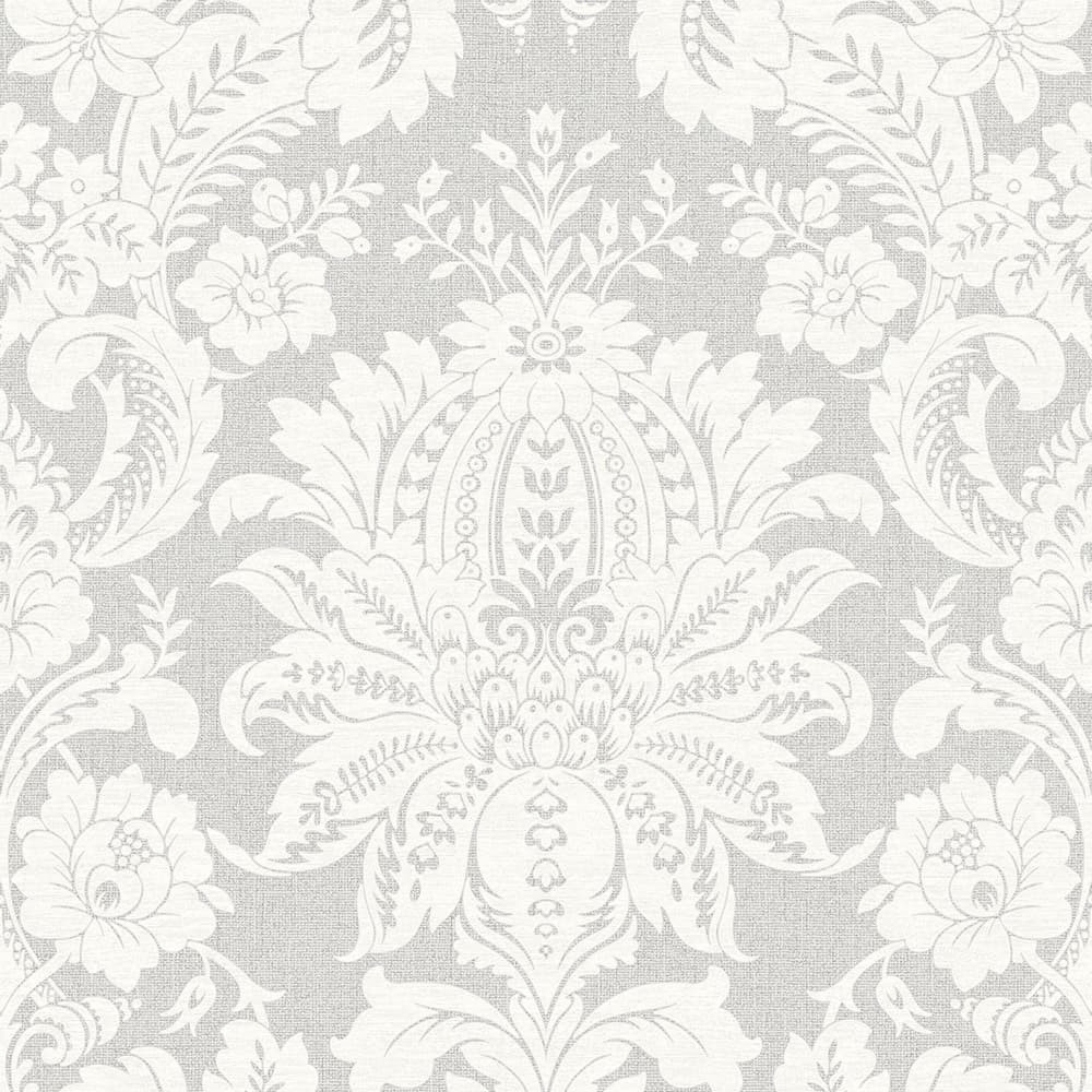 Transform Peel and Stick Damask Neutral Self-Adhesive Wallpaper