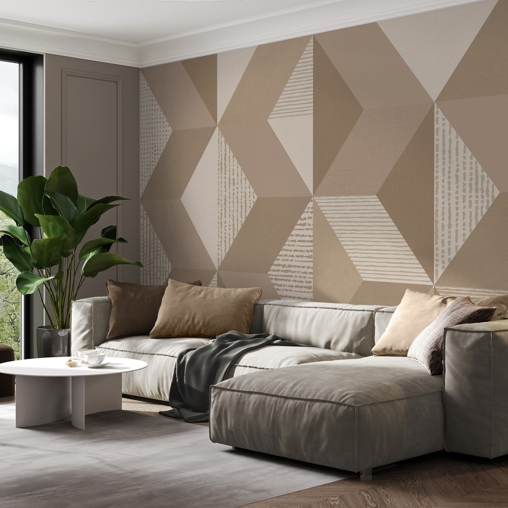 Tribal Geo Neutral Bespoke Mural