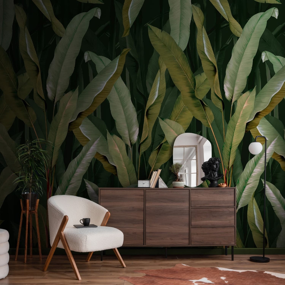 Banana Leaf Green Bespoke Mural