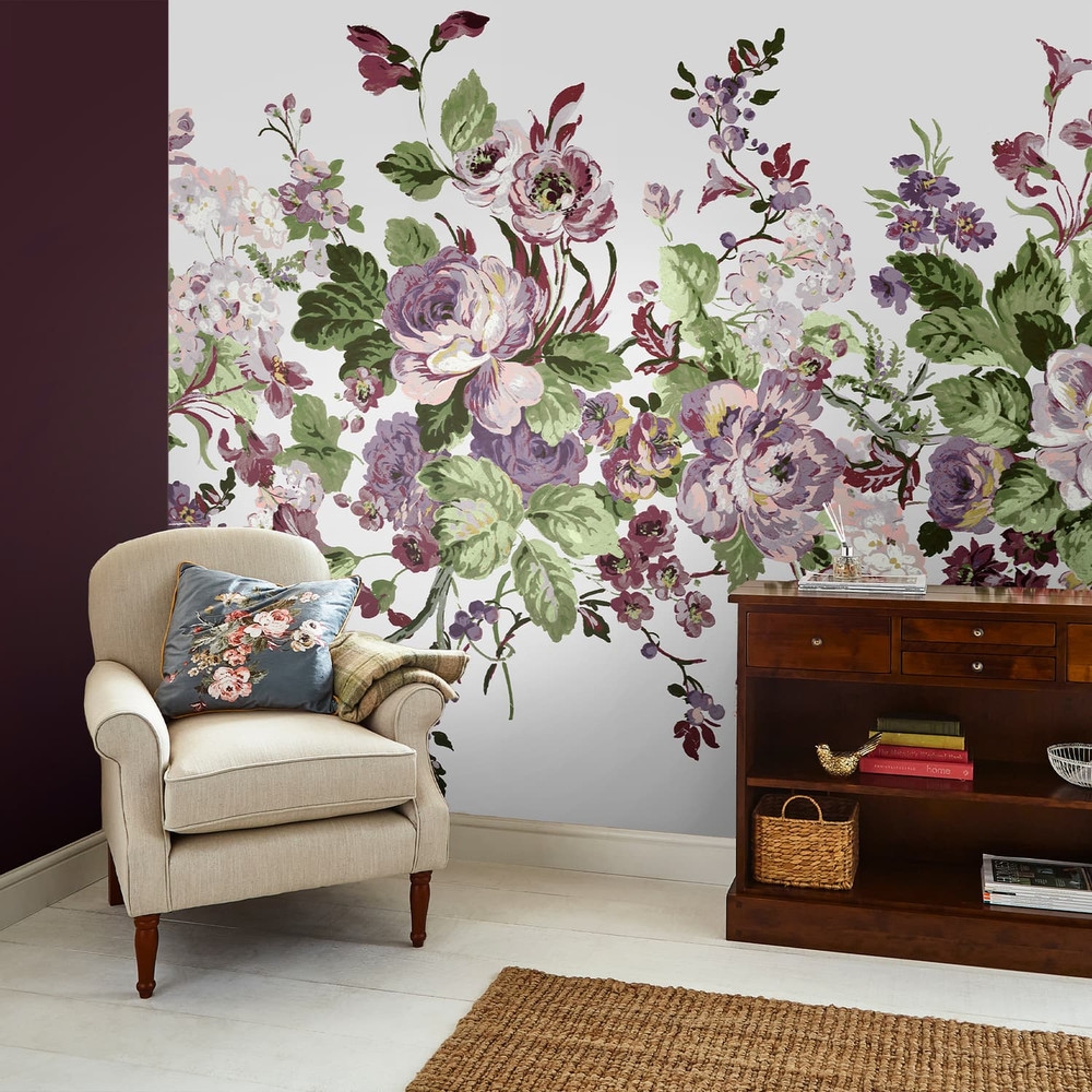 Laura Ashley Rosemore Grape Bespoke Mural