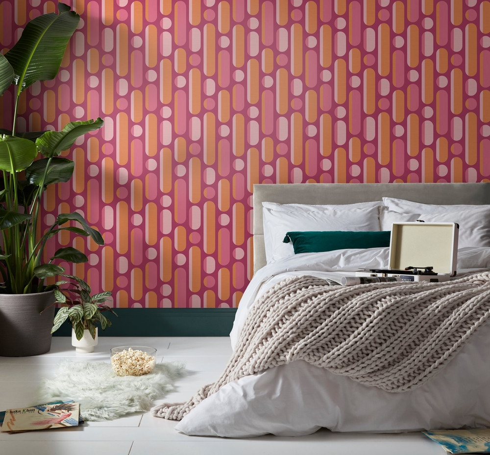 Morse Tangerine and Raspberry Wallpaper - 122376_ROOMSET_02.jpg