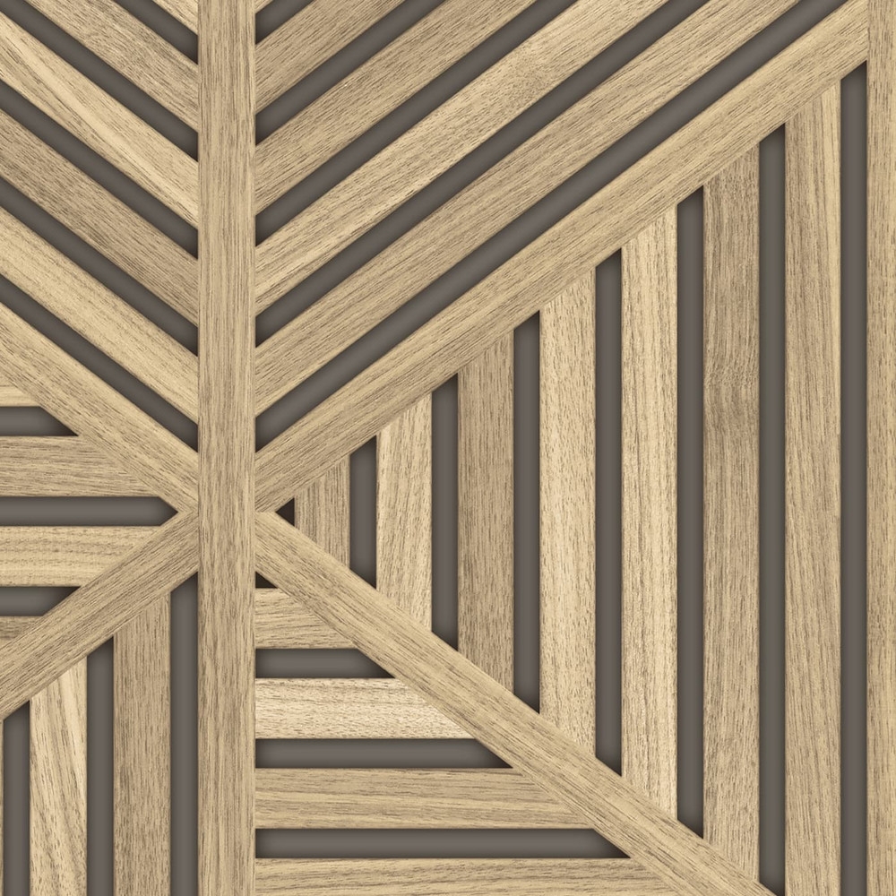 Scandi Slat Panel Wallpaper