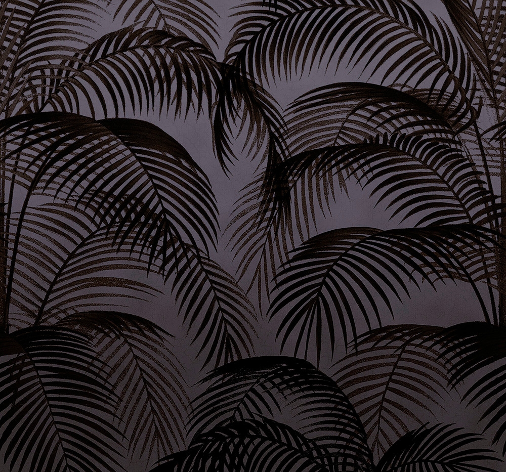 Palm Silhouette Midnight Bespoke Mural