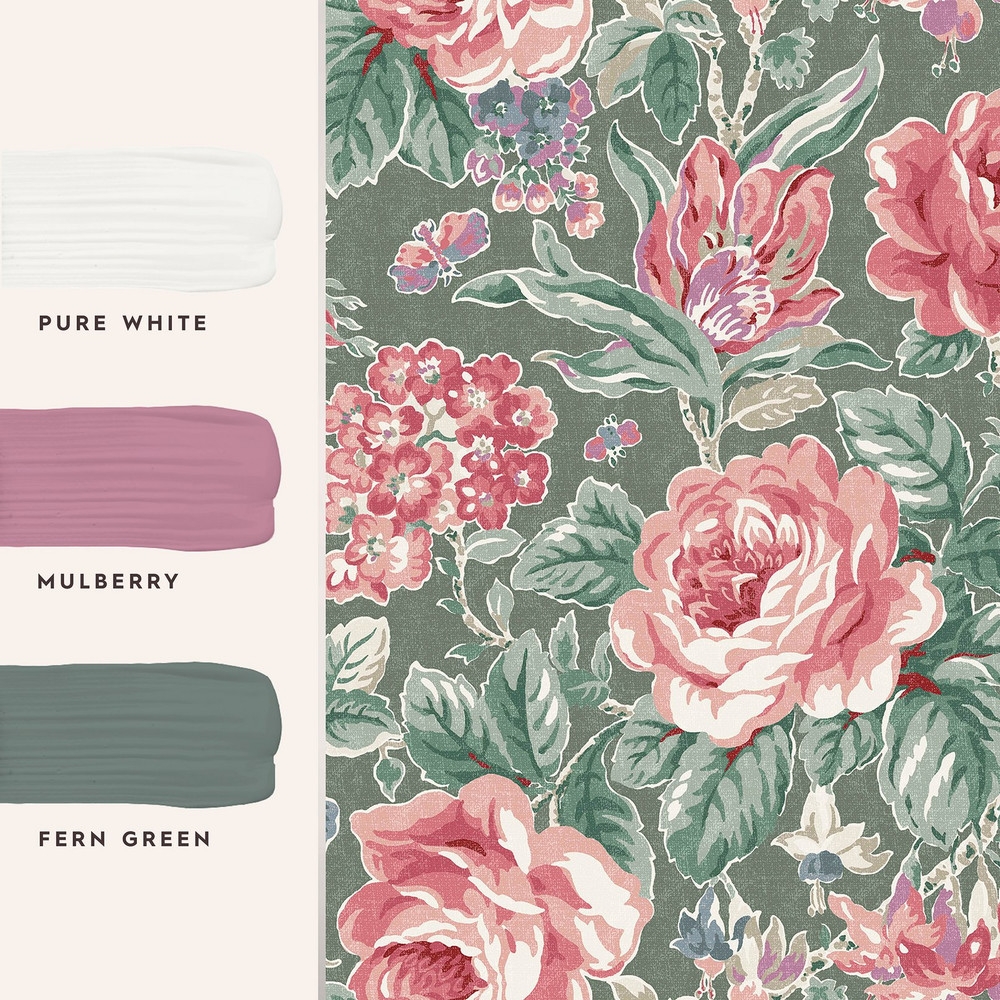 Laura Ashley Wild Roses Fern Green Wallpaper - 122754_COORDINATES_WILD ROSES FERN GREEN.jpg