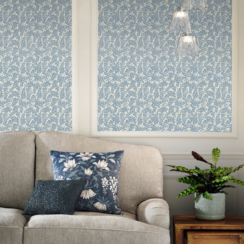 Laura Ashley Cariad Spray Newport Blue Wallpaper - 122743_ROOMSET_CARIAD SPRAY NEWPORT BLUE.jpg