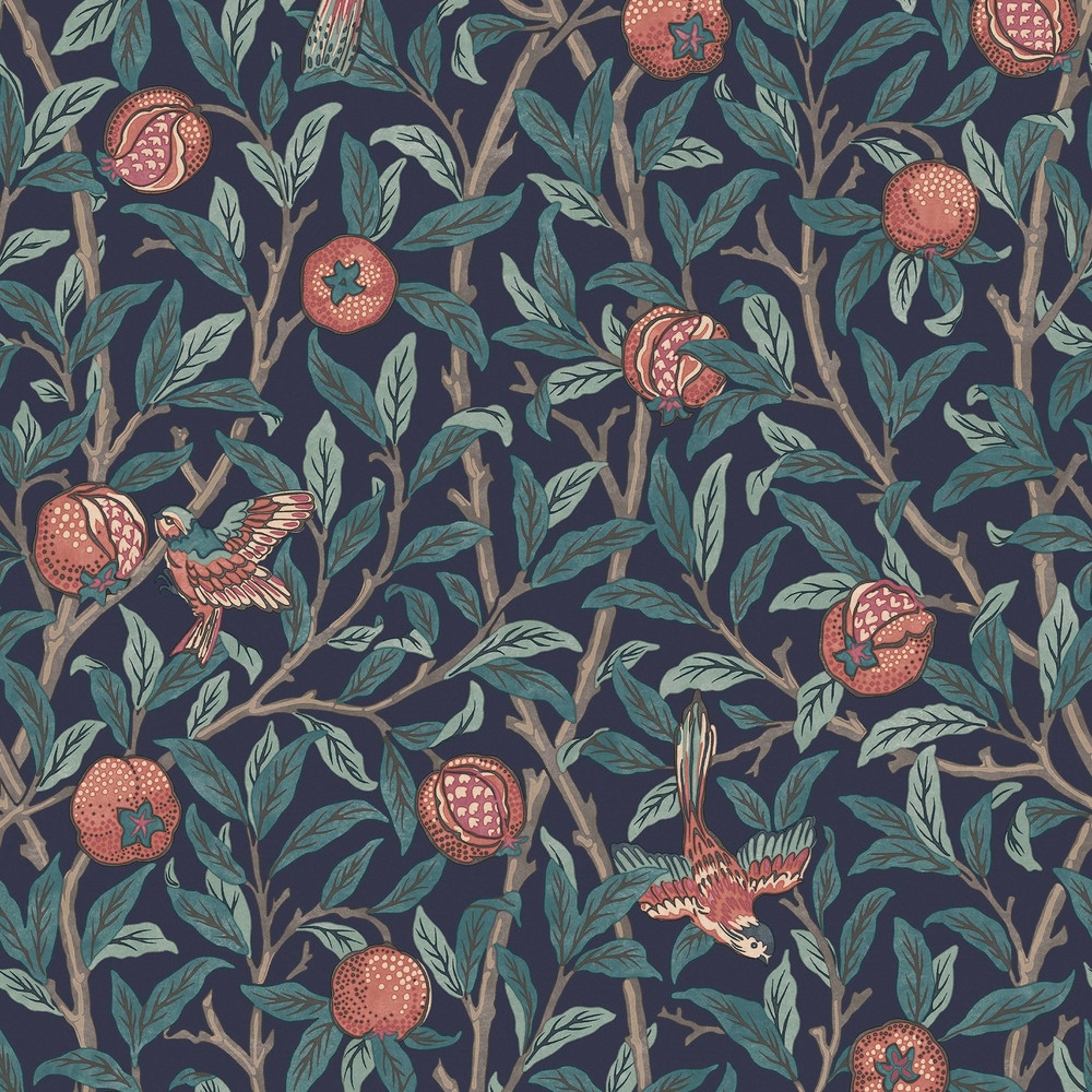 Bird & Pomegranate Navy Blue Wallpaper - 124259_TILE_BIRD & POMEGRANATE NAVY BLUE_01.jpg