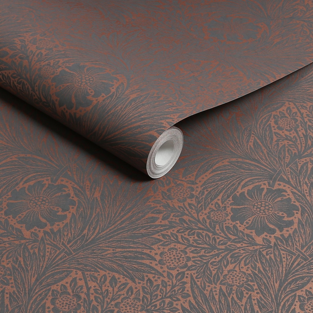 Marigold Fibrous Charcoal Wallpaper - 124254_ROLLSHOT_MARIGOLD FIBROUS CHARCOAL_01.jpg