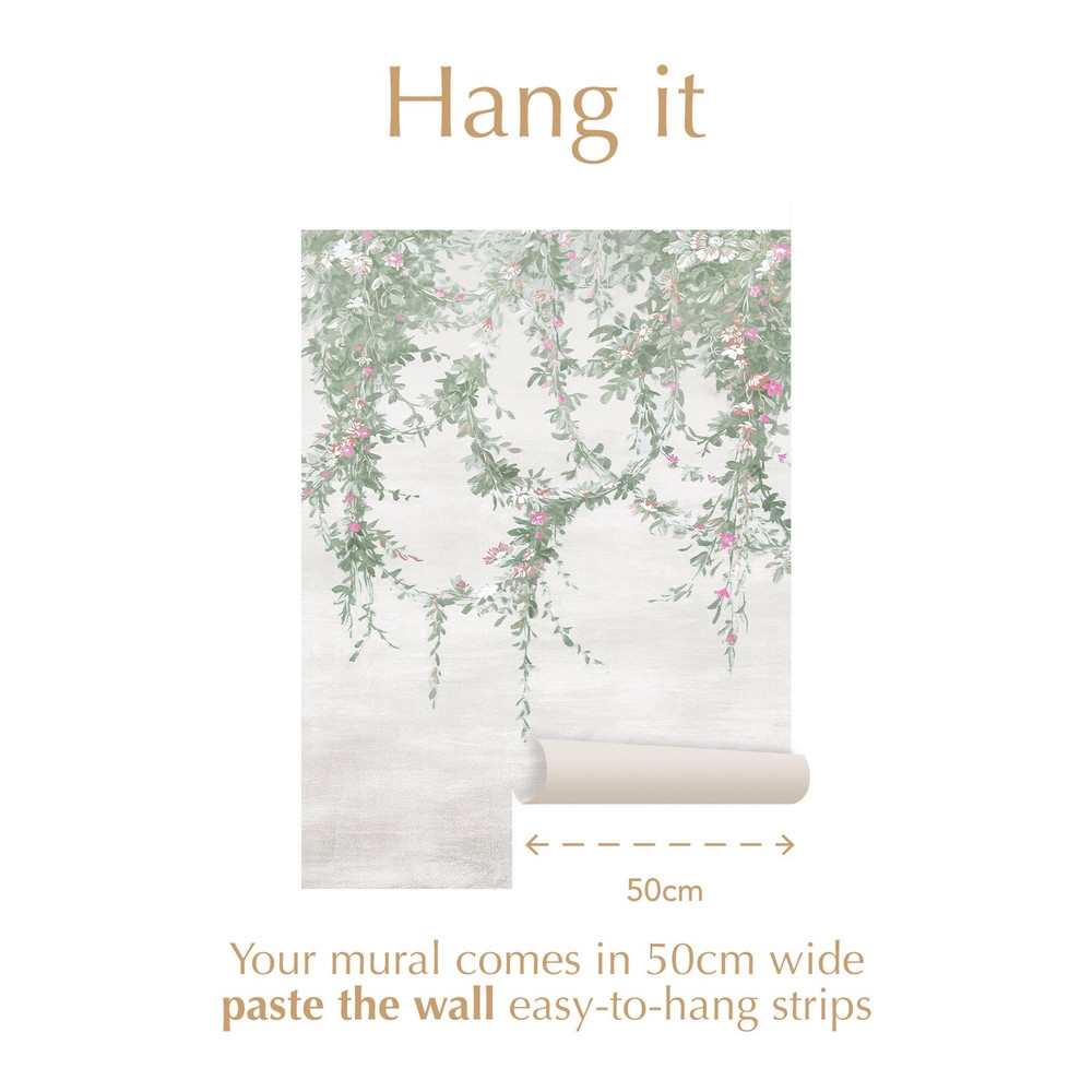 Hanging Garden Off White Bespoke Mural - 127519_INFO_HANGING GARDEN MURAL OFF WHITE_01.jpg