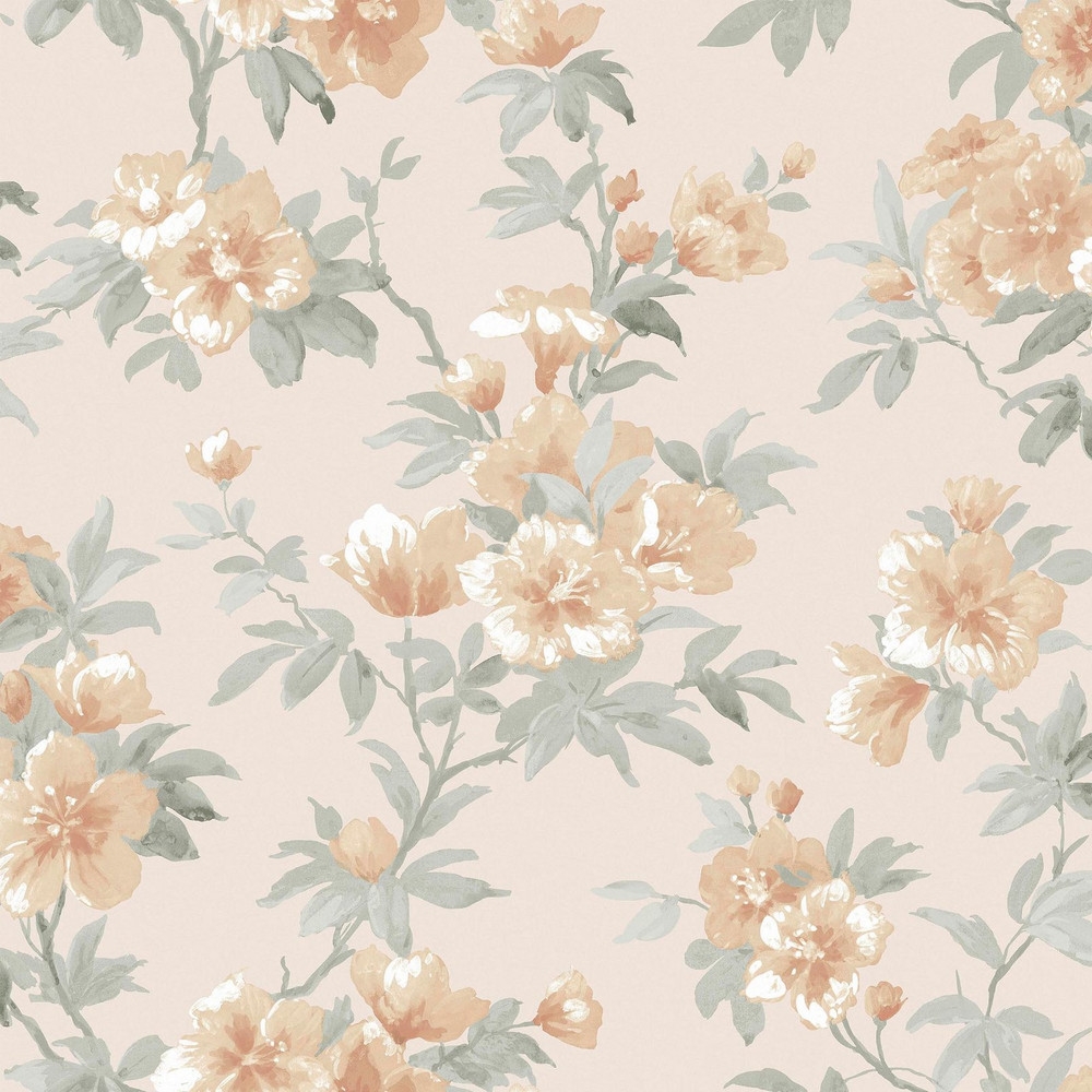 Laura Ashley Rosamund Apricot Wallpaper - 127390_TILE_ROSAMUND APRICOT_01.jpg