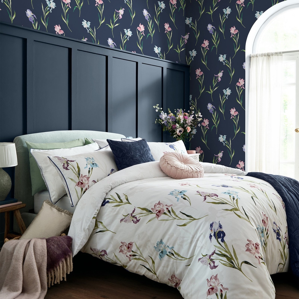 Laura Ashley Hawling Irises Midnight Seaspray Wallpaper - 127399_ROOMSET_HAWLING IRISES MIDNIGHT SEASPRAY_01.jpg