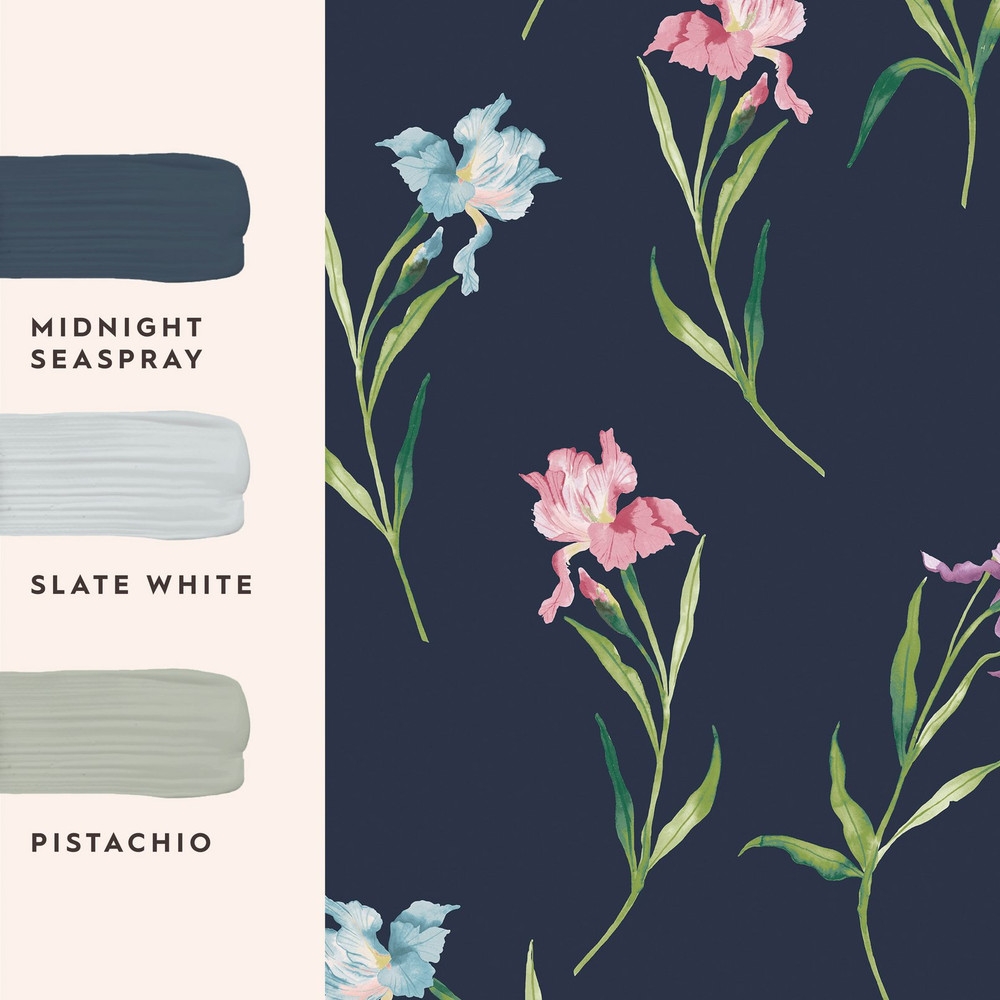 Laura Ashley Hawling Irises Midnight Seaspray Wallpaper - 127399_FLATLAY_HAWLING IRISES MIDNIGHT SEASPRAY_01.jpg