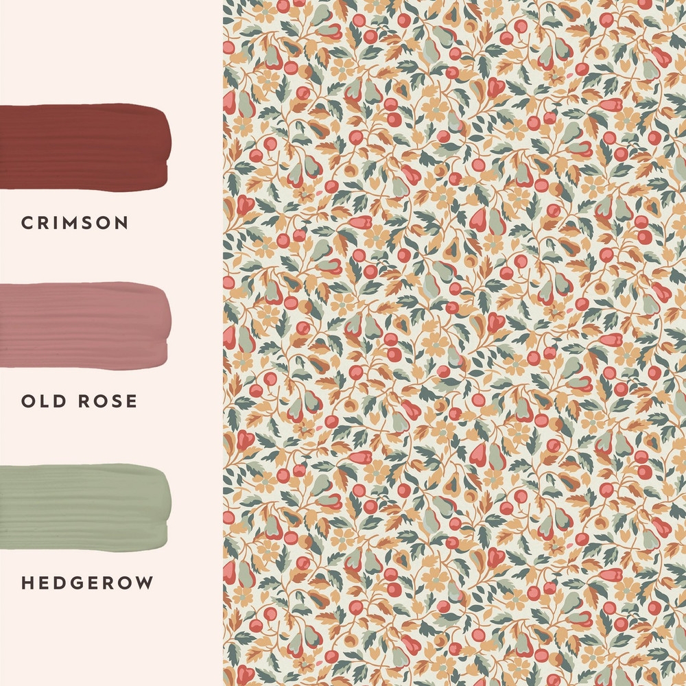 Laura Ashley Devrons Grove Terracotta Wallpaper - 127398_FLATLAY_DEVRONS GROVE TERRACOTTA_01.jpg