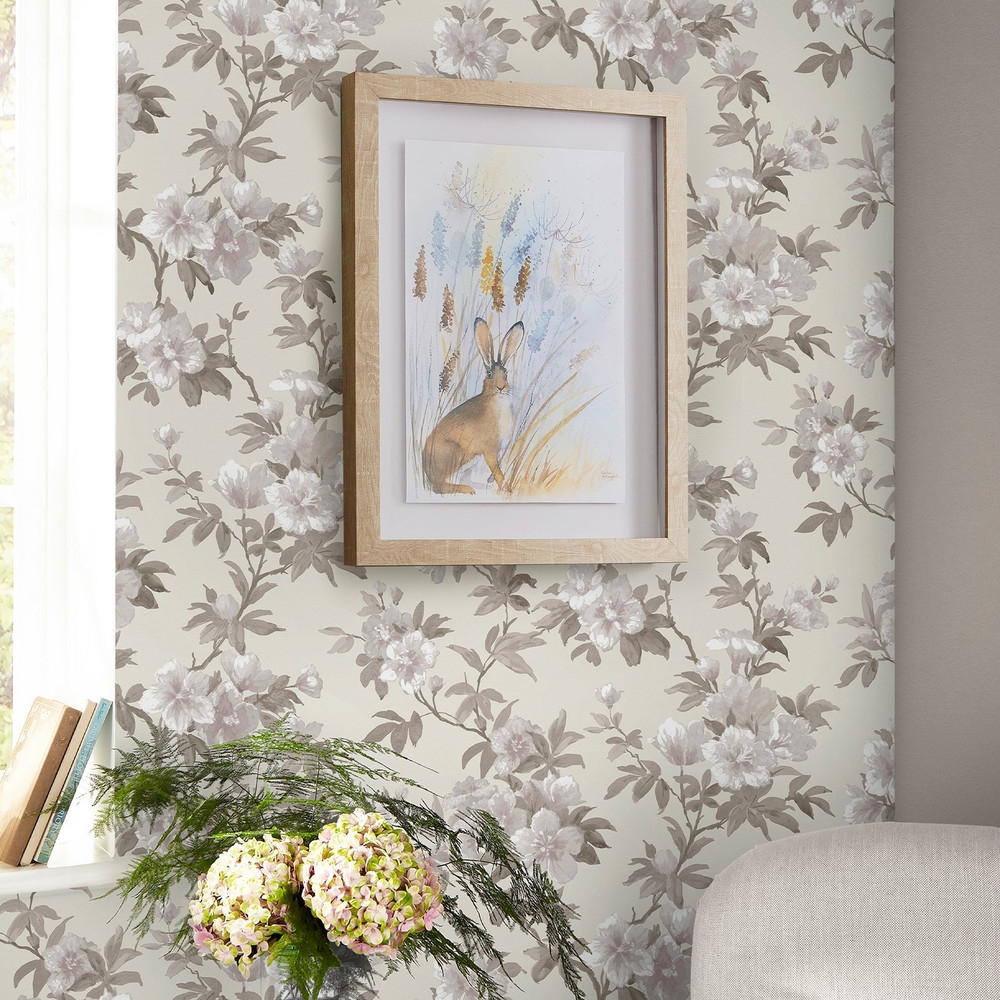 Laura Ashley Rosamund Natural Wallpaper - 127389_ROOMSET_ROSAMUND NATURAL_01.jpg