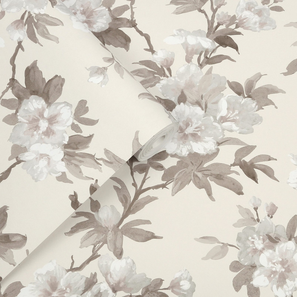 Laura Ashley Rosamund Natural Wallpaper - 127389_ROLLSHOT_ROSAMUND NATURAL_01.jpg