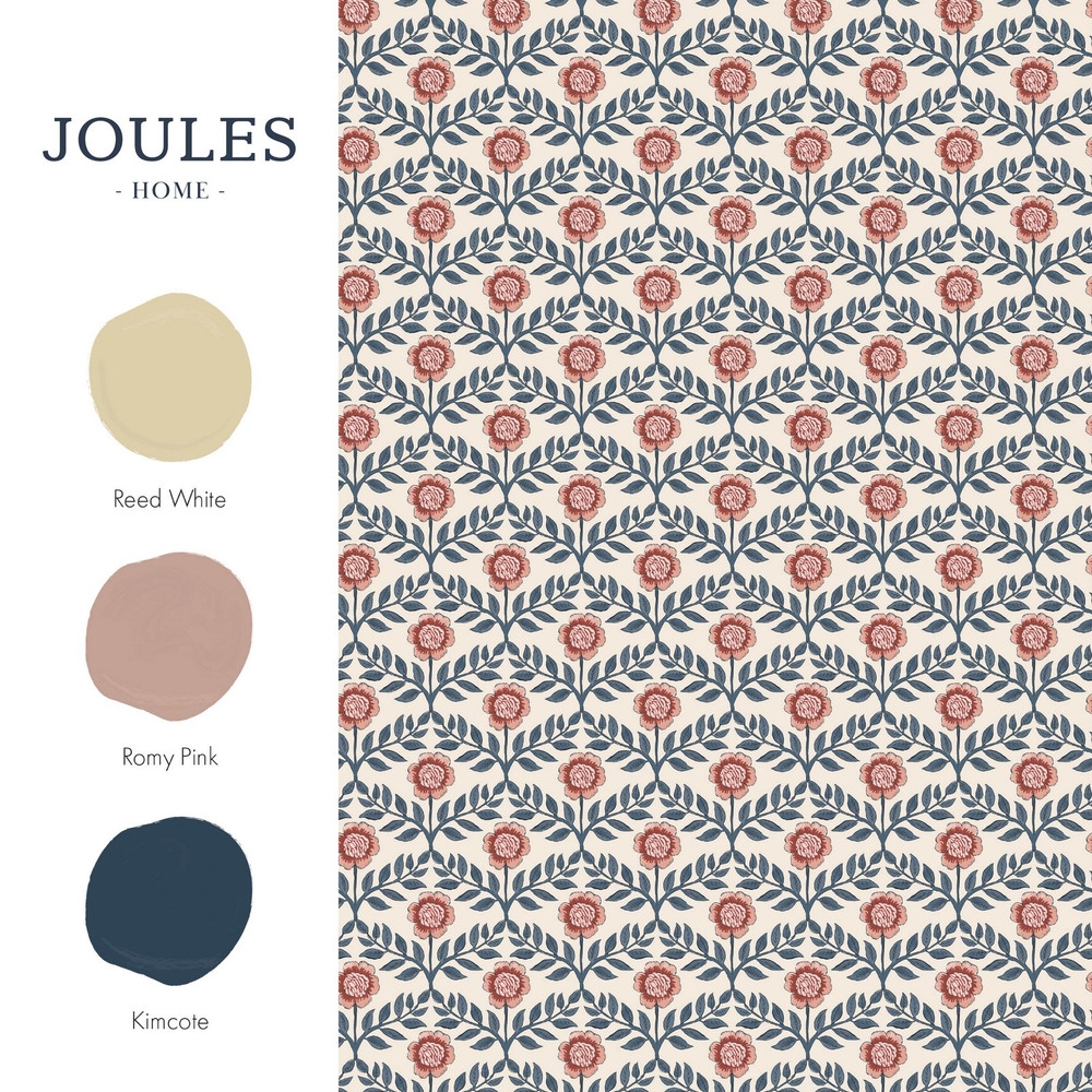 Joules Stately Floral Cream & Blue Wallpaper - 128956_FLATLAY_STATELY FLORAL PRINT CREAM & BLUE_01.jpg