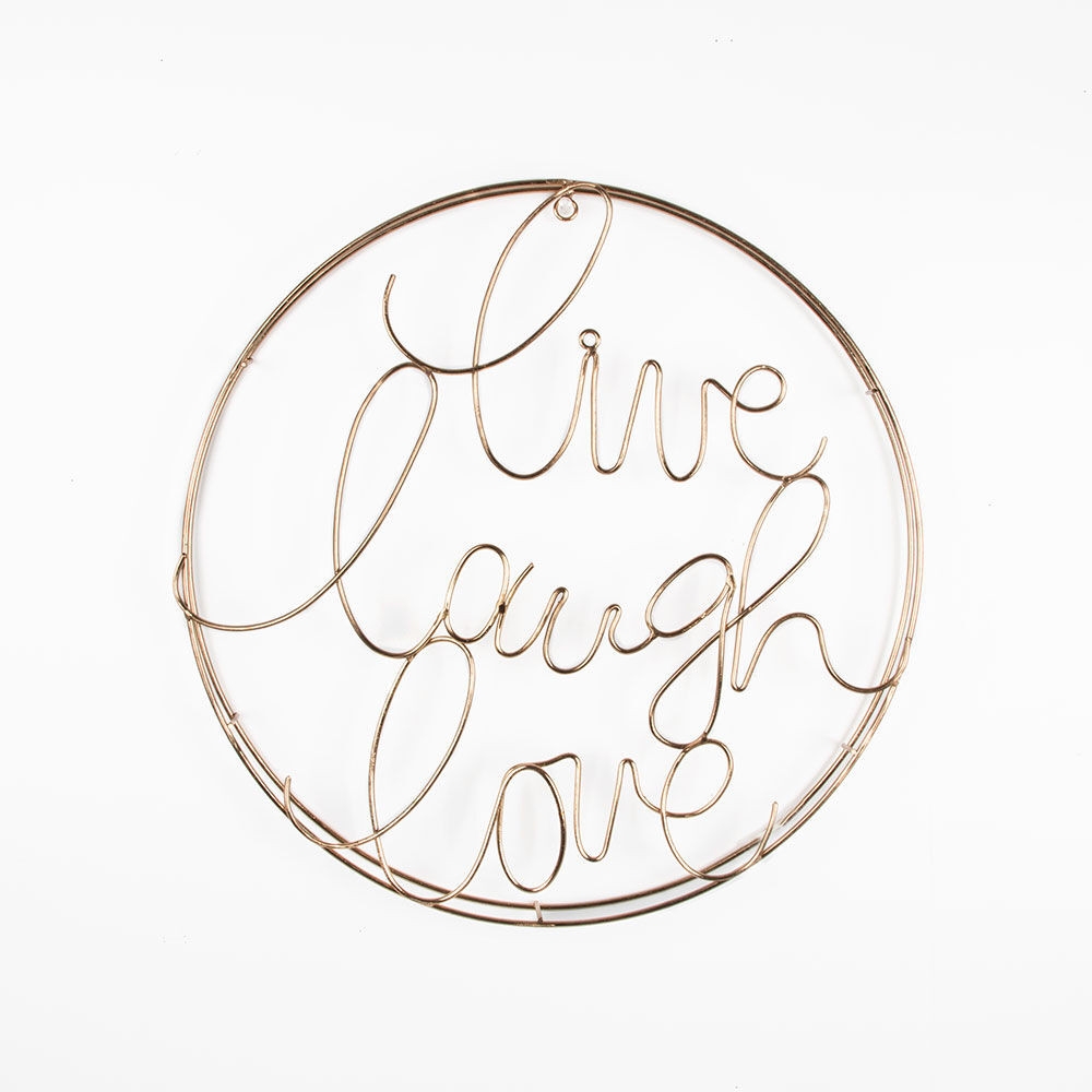 Live Laugh Love Metal Wall Art