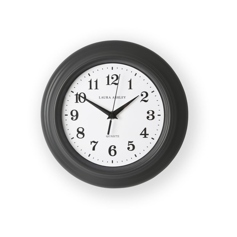 Newgale Charcoal Grey Small Kitchen Clock