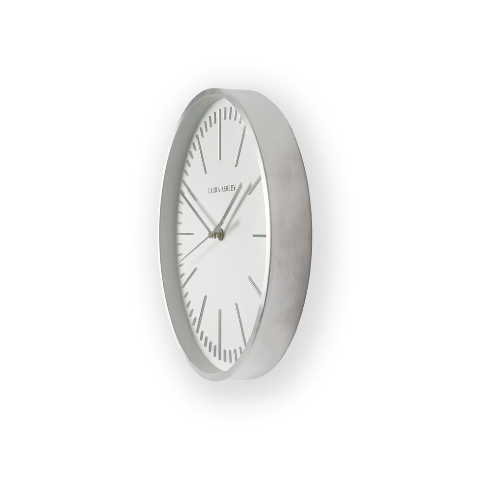 Glenn Silver Contemporary Metal Clock