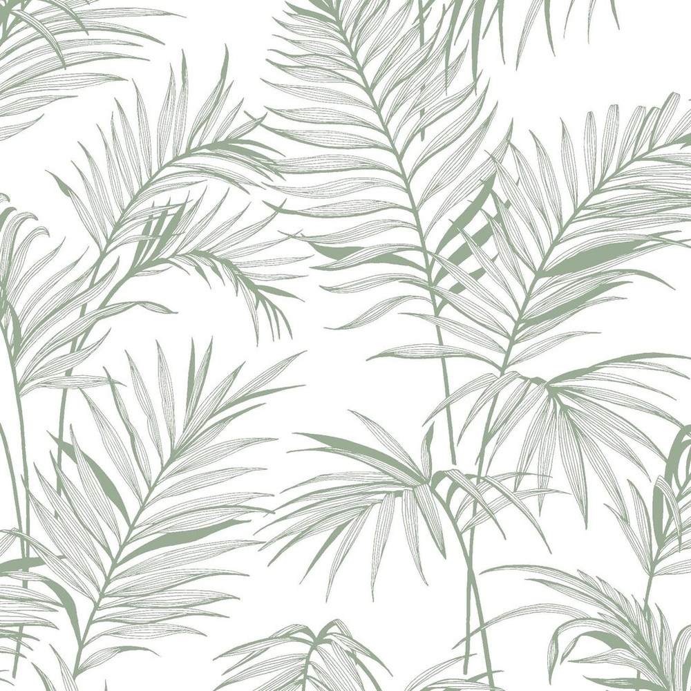 Litho Tropical Green Wallpaper