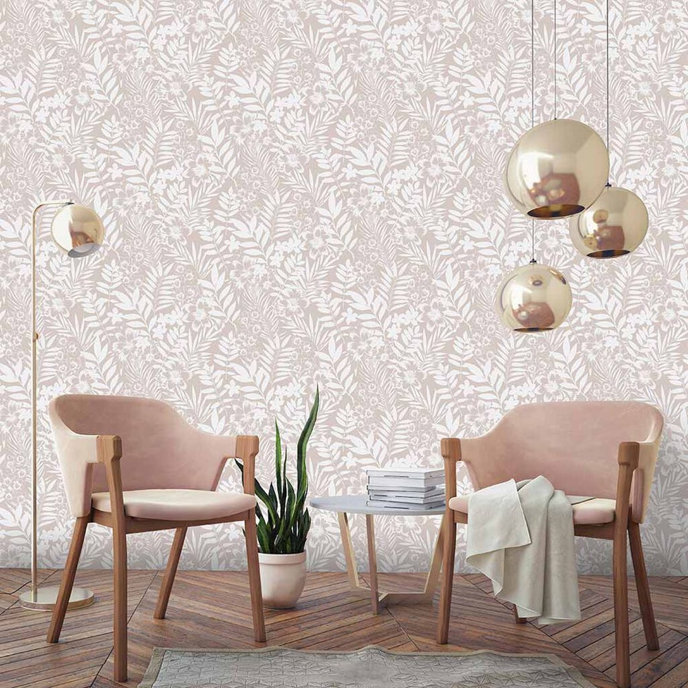 palm springs rose gold wallpaper