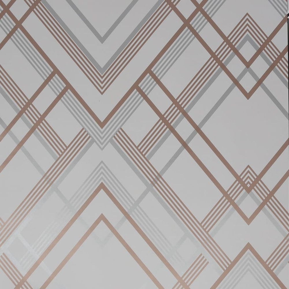 ritz grey & rose gold wallpaper