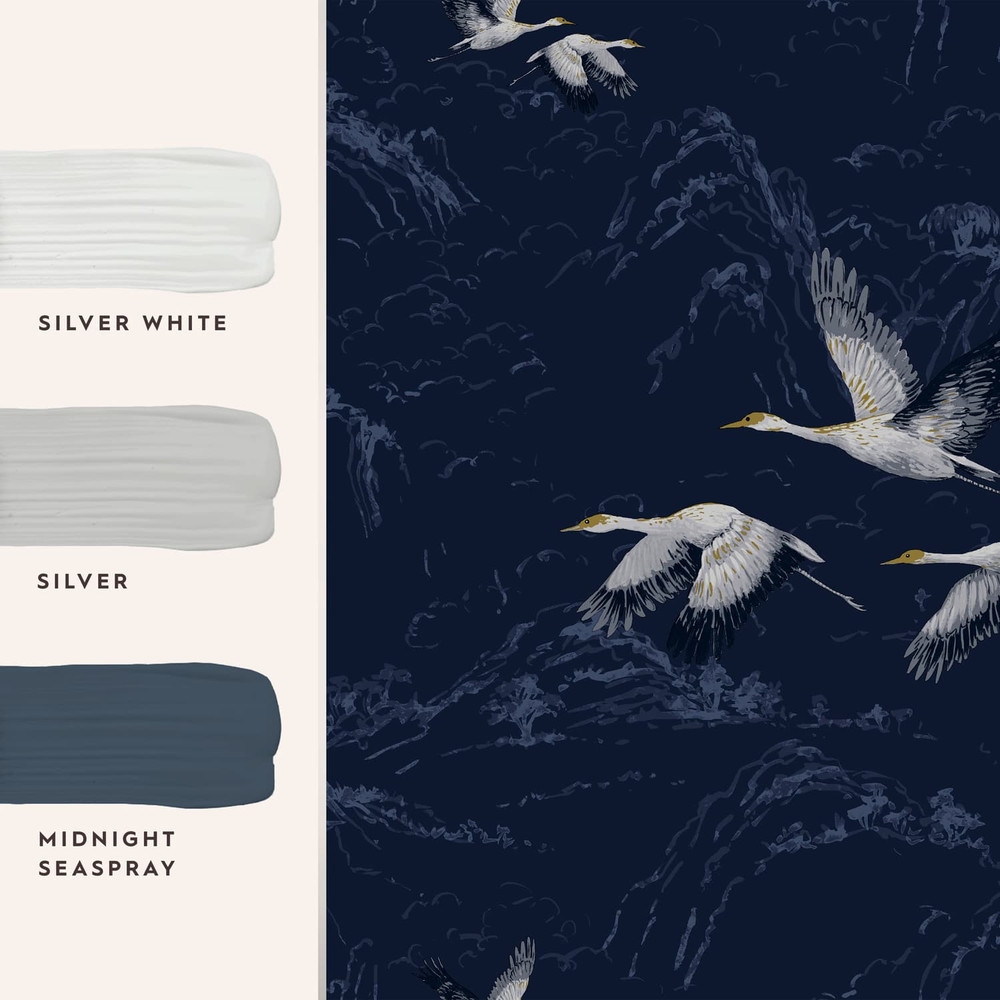 Laura Ashley Animalia Midnight Wallpaper