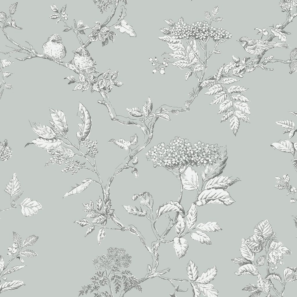 laura ashley elderwood duck egg wallpaper