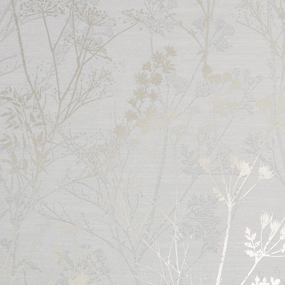 hedgerow grey pale gold wallpaper