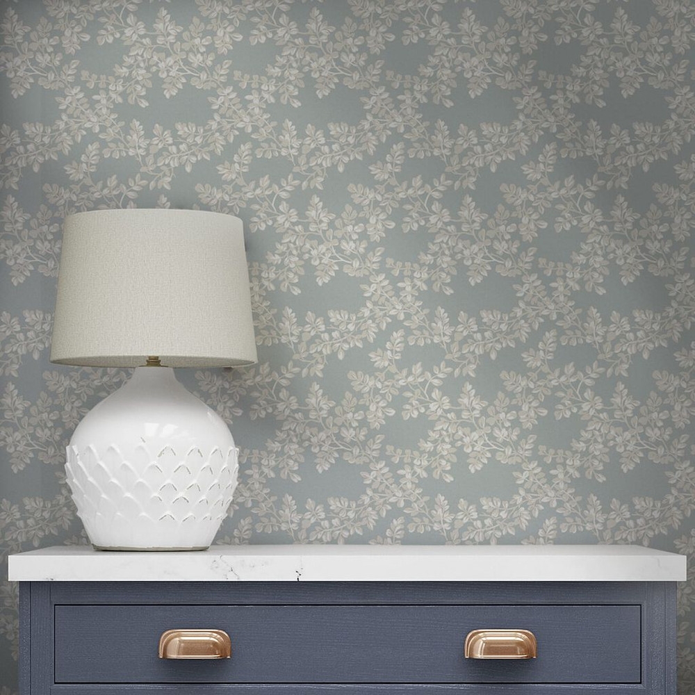 laura ashley burnham pale seaspray wallpaper