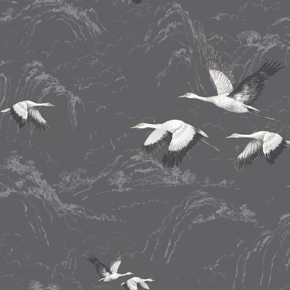 laura ashley animalia dark steel wallpaper