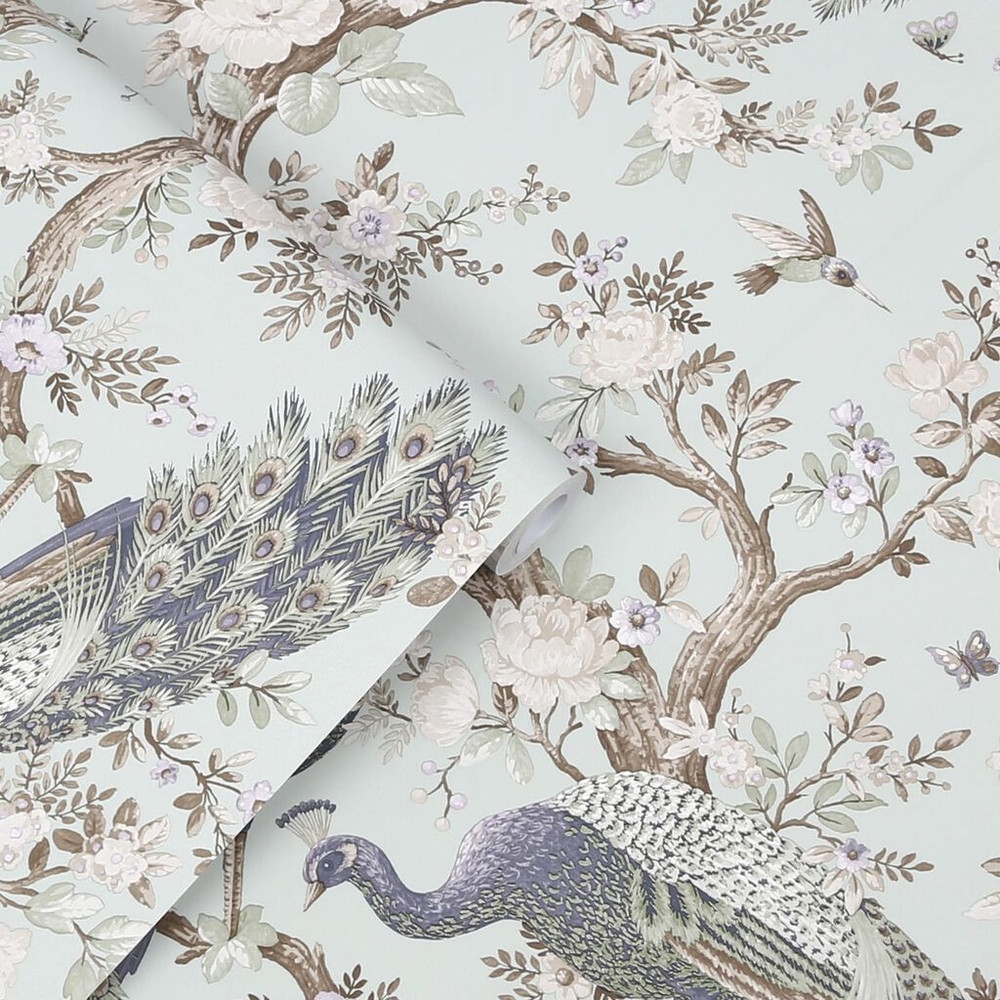 laura ashley belvedere duck egg wallpaper