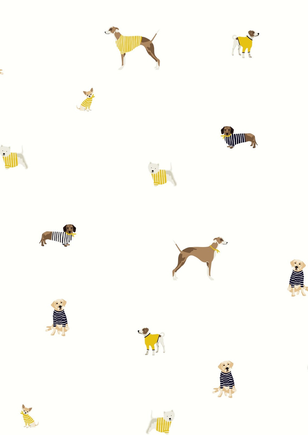 Joules Harbour Dogs Creme Wallpaper - 118560_TILE_01.jpg