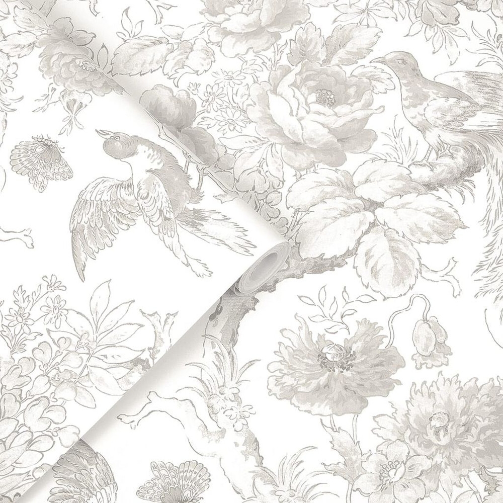 laura ashley birtle dove grey wallpaper