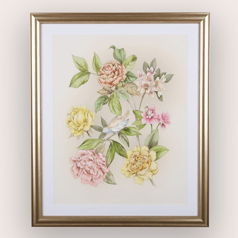 roisin natural leaf framed print