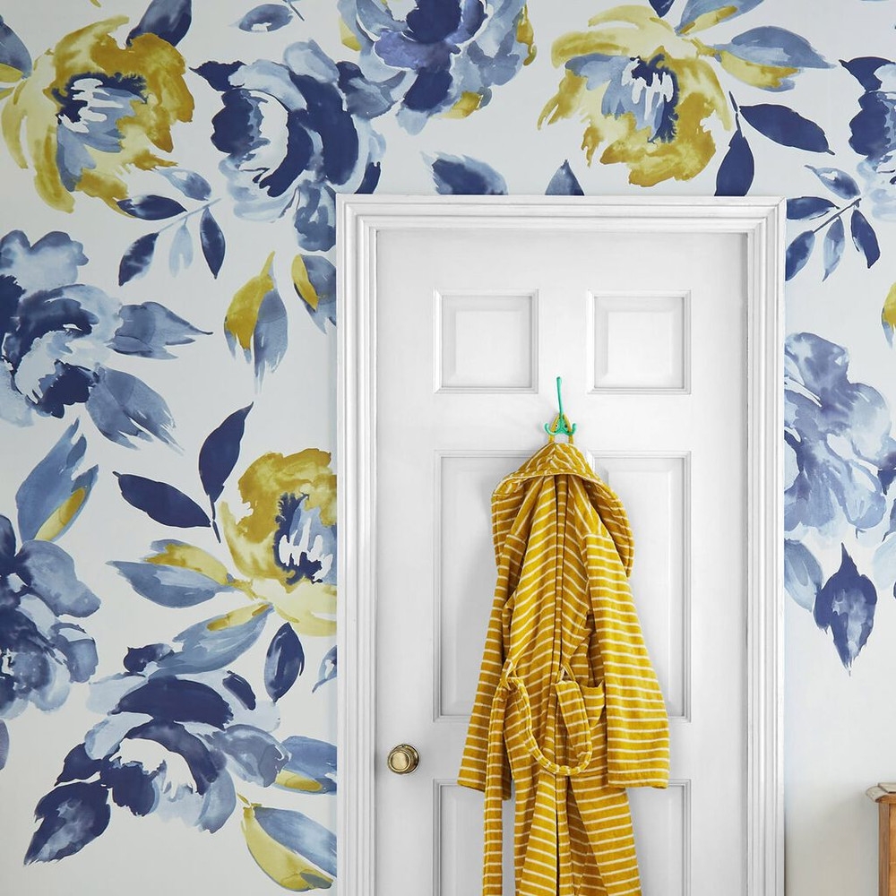 joules ocean bloom creme mural