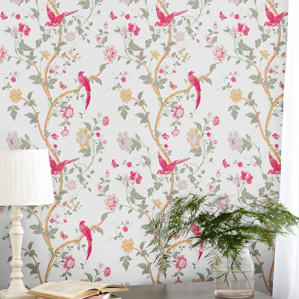 laura ashley summer palace peony wallpaper