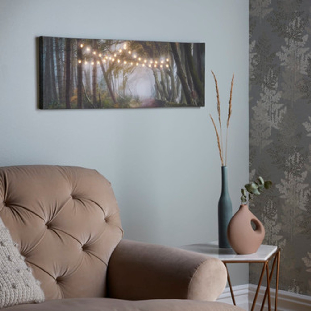 Woodland Wander LED Canvas Wall Art