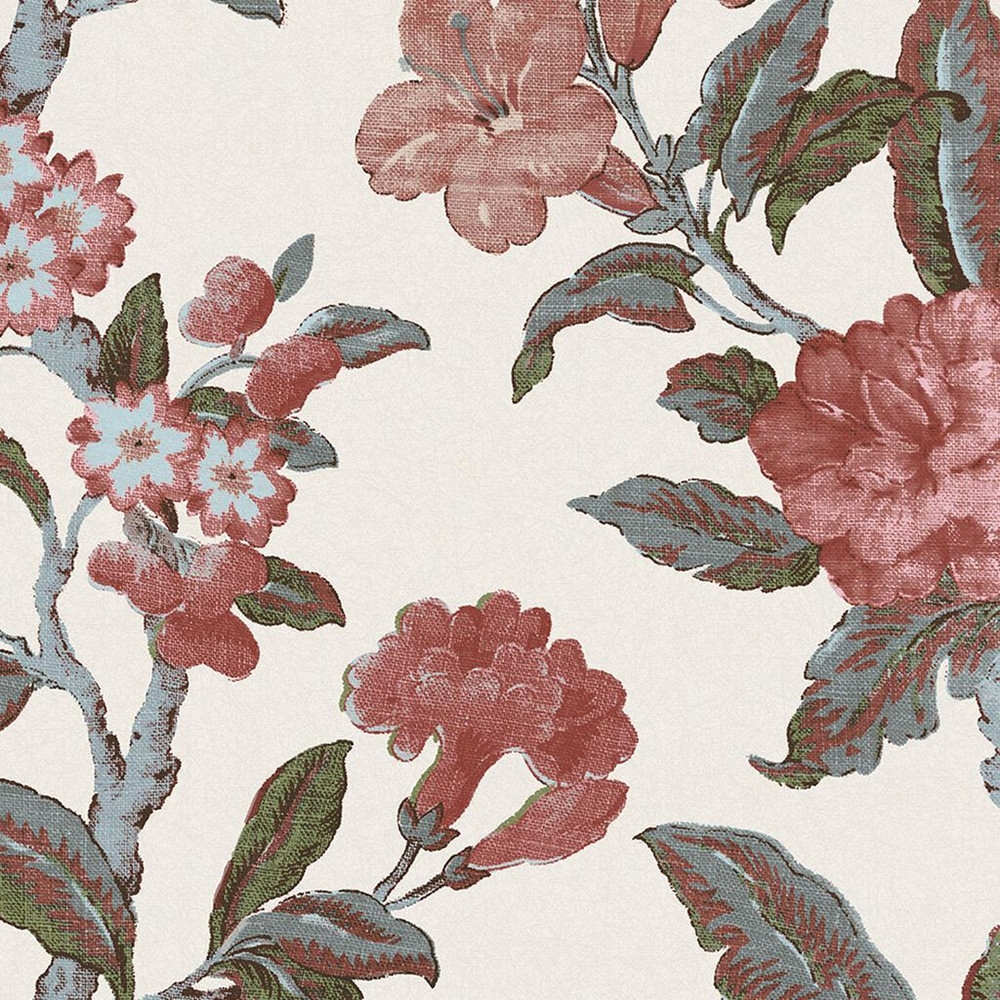 laura ashley minera crimson red wallpaper