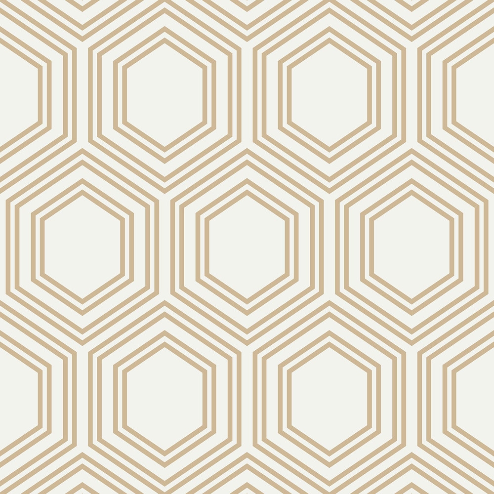 Next Honeycomb Geo Neutral Wallpaper