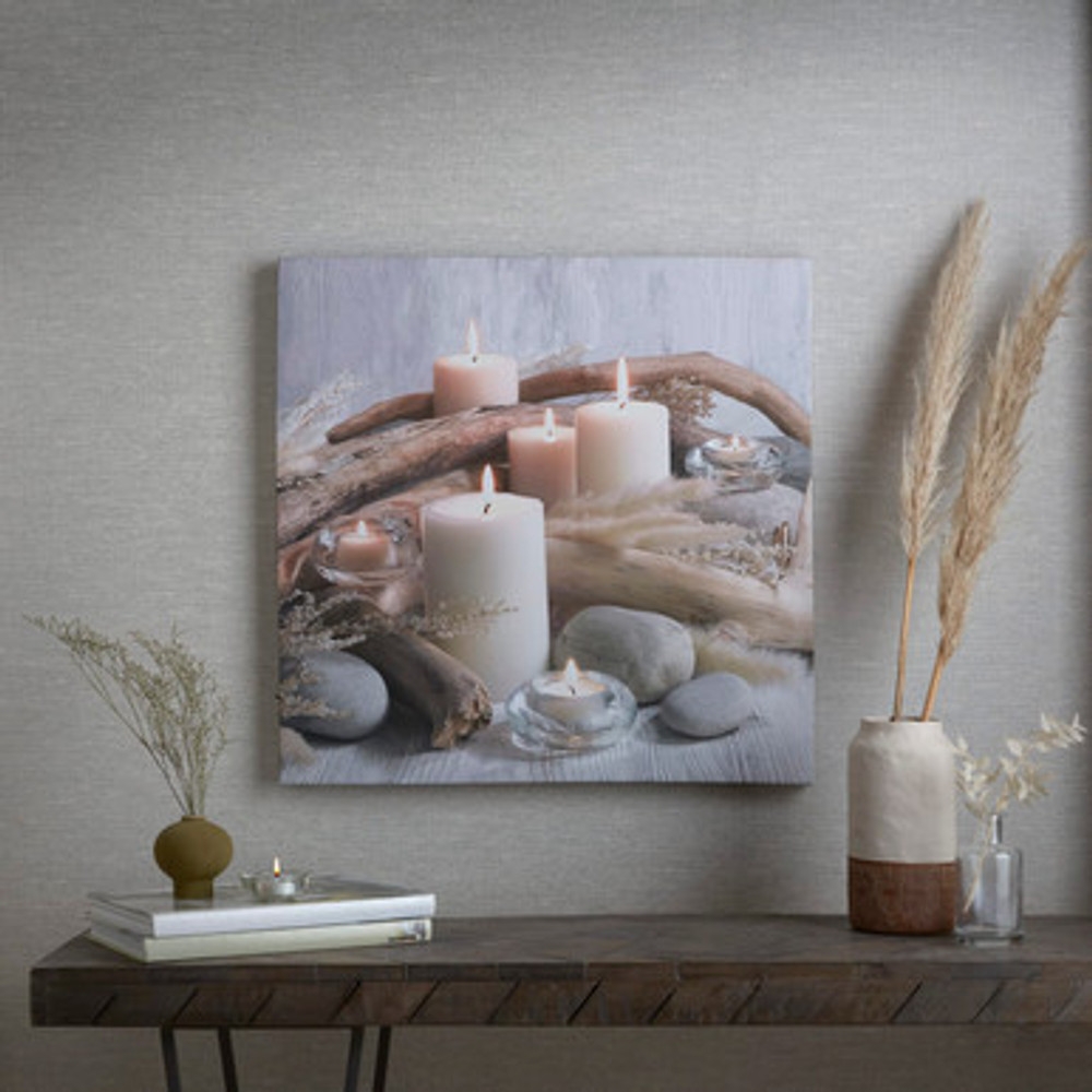 Serene Shores LED Canvas Wall Art