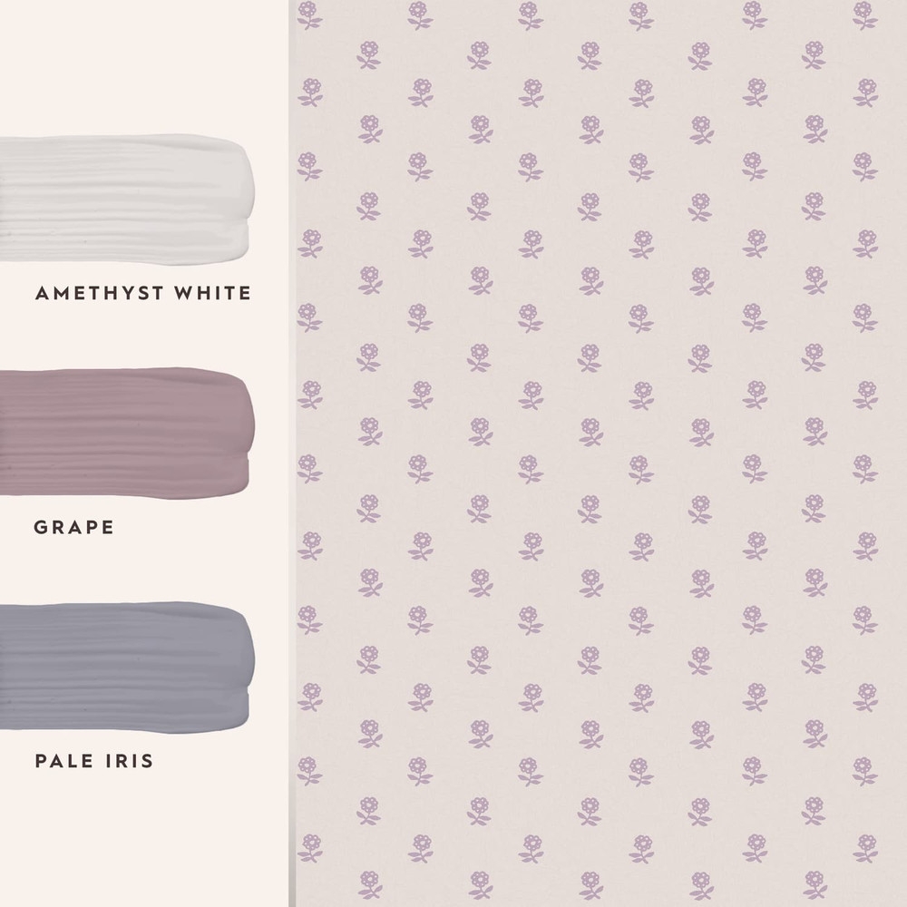 Laura Ashley Daisy Lavender Purple Wallpaper