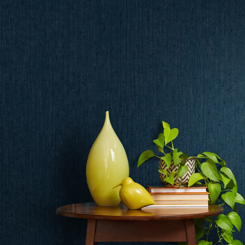 Tisbury French Navy Wallpaper by Clarissa Hulse