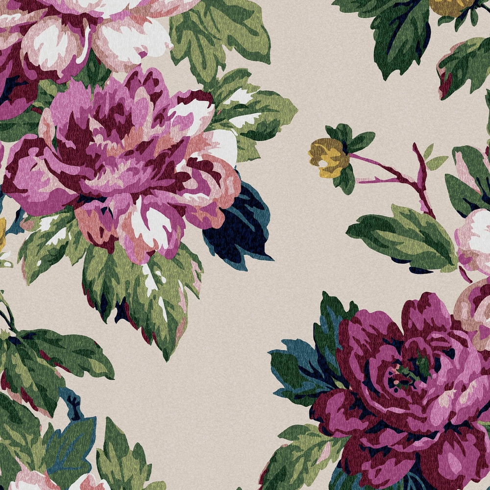 Joules Invite Floral Creme Wallpaper - 120870_TILE_01.jpg