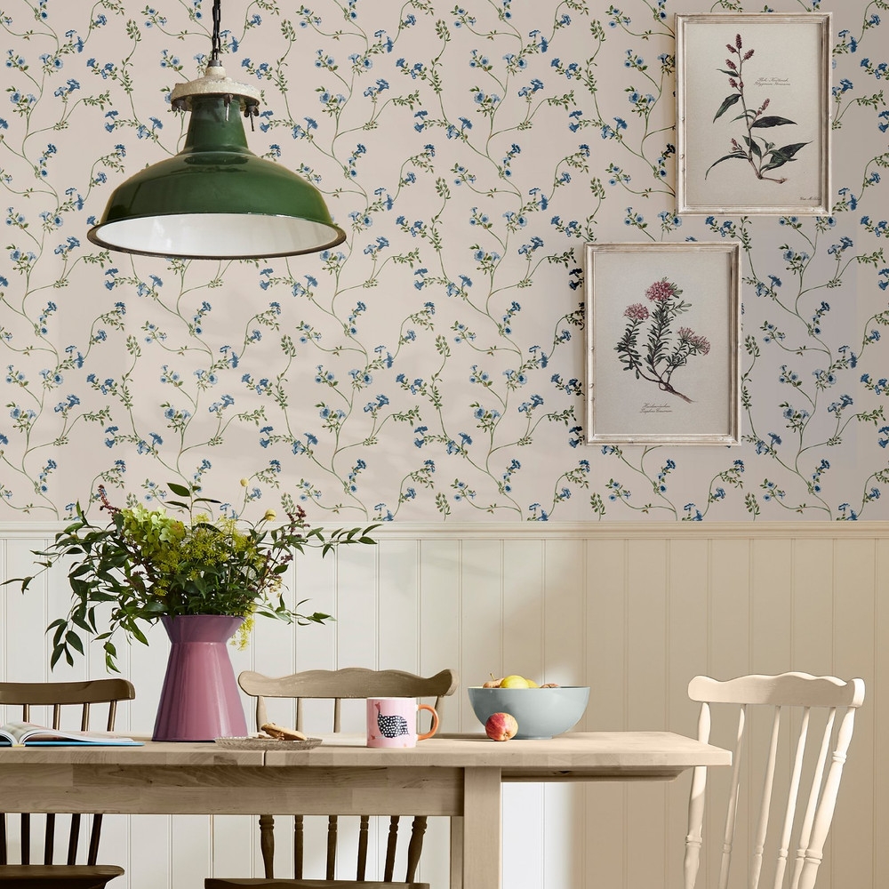 Joules Robey Cottage Floral Creme Wallpaper - 120875_ROOMSET_01.jpg