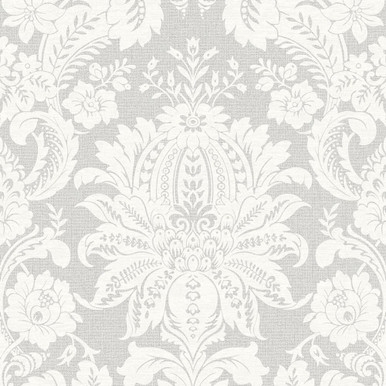 Transform Peel and Stick Damask Neutral Self-Adhesive Wallpaper