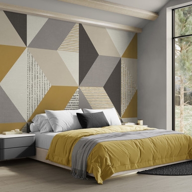 Tribal Geo Yellow Bespoke Mural