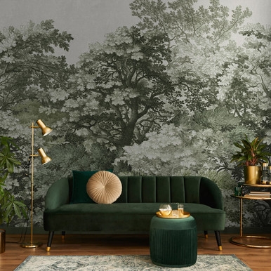 Forest Canopy Sage Bespoke Mural