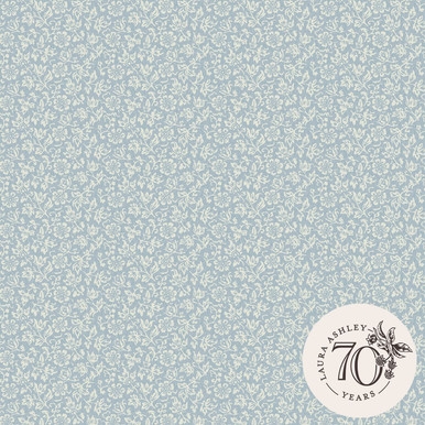 Laura Ashley Sweet Alyssum Pale Seaspray Blue Wallpaper