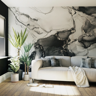 Agate Marble Mono Bespoke Mural