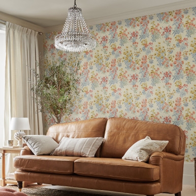 Laura Ashley Megan Ochre Yellow Wallpaper